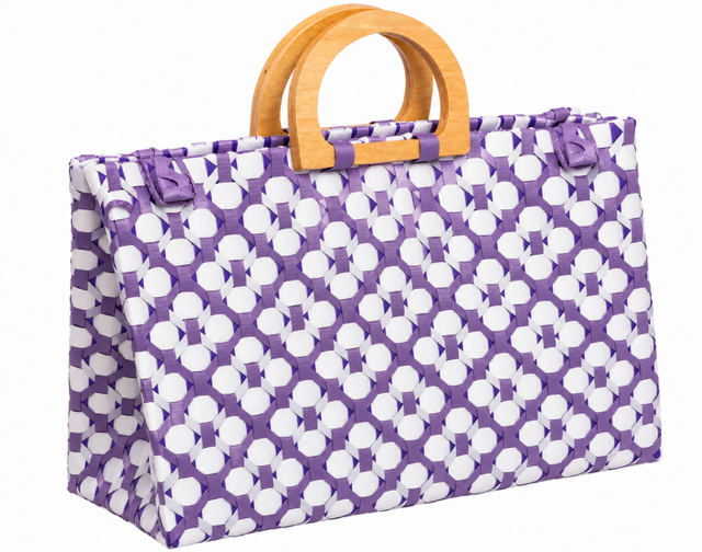 Dala Habi Bayong woven bayong bag, front view