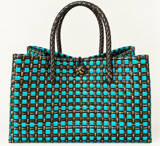 Lakbay Dagat woven bayong bag, front view
