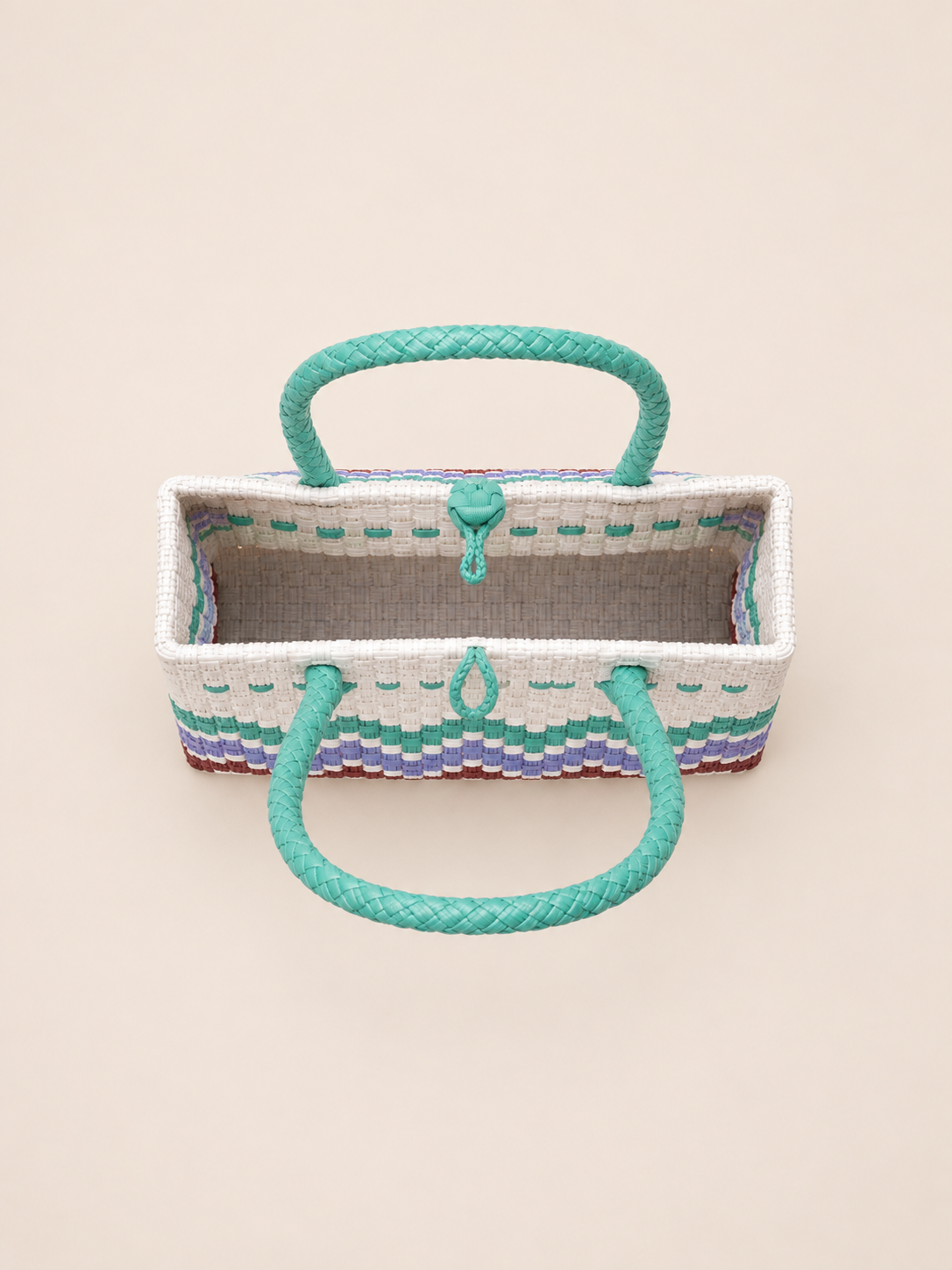 Habi Hardin — Chevron recycled-polypropylene structured bayong tote, alternate view 4
