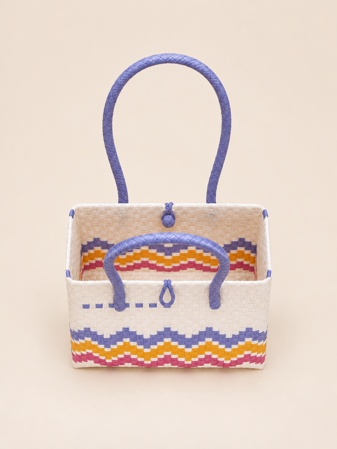 Habi Langit — Takipsilim recycled-polypropylene structured bayong tote, alternate view 4