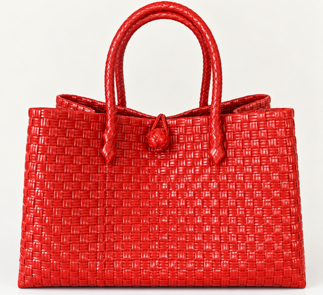 Lakbay Alab woven bayong bag, front view