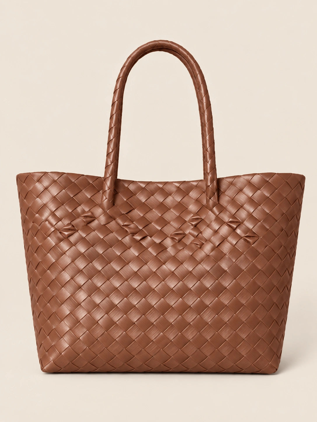 Lakbay Tsokolate recycled-polypropylene lightweight travel tote, back view