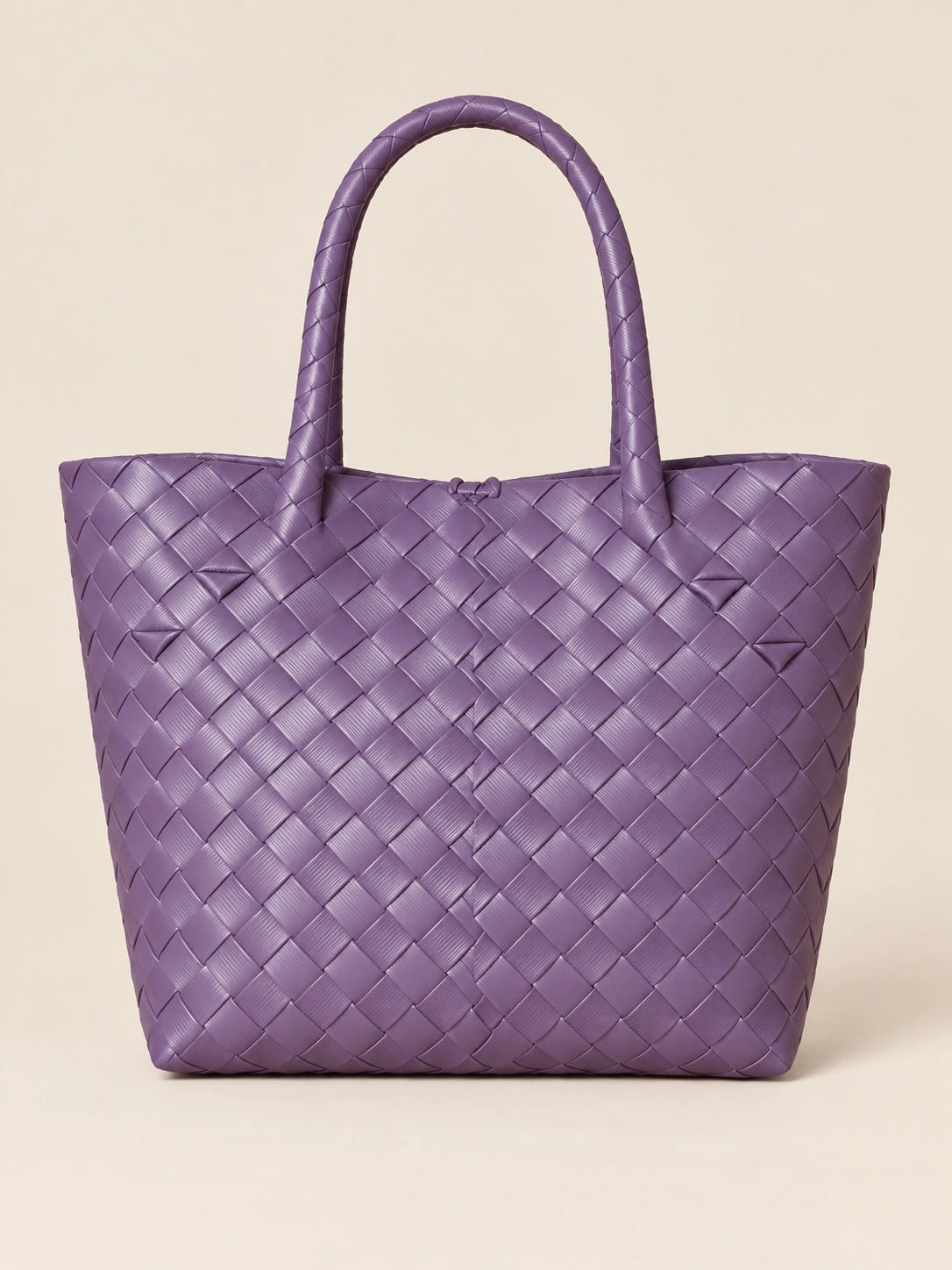 Lakbay Lila — Tassel recycled-polypropylene lightweight travel tote, back view