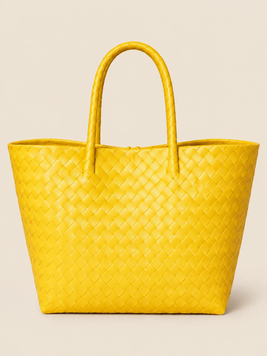Lakbay Dilaw recycled-polypropylene lightweight travel tote, back view
