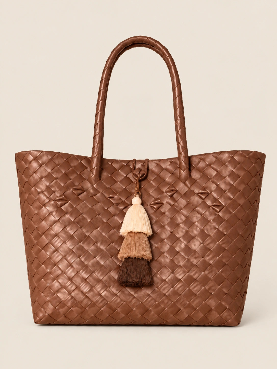 Lakbay Tsokolate recycled-polypropylene lightweight travel tote, front view