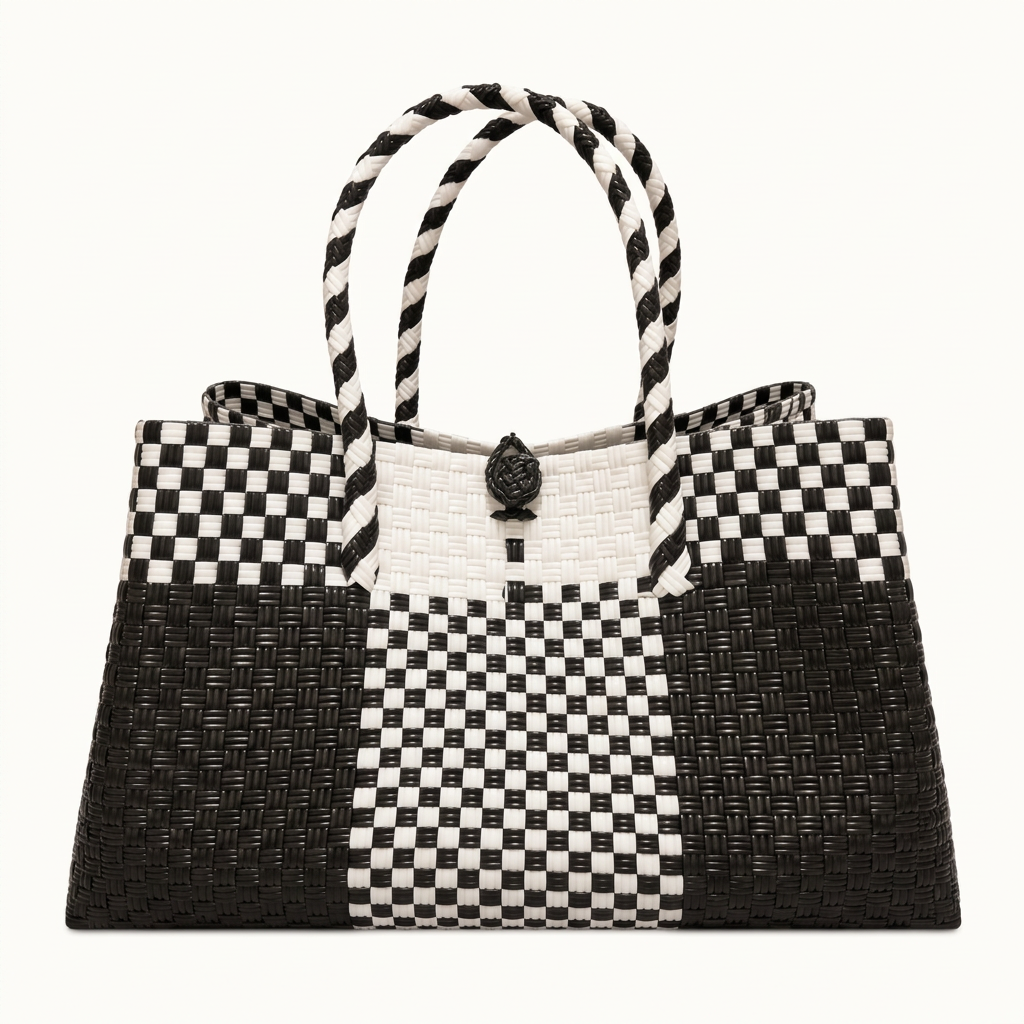 Habi Gabi at Araw woven tote centered on white with generous spacing