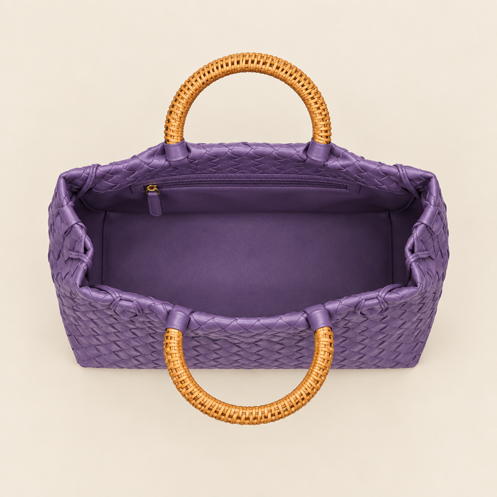 Overhead view of bag