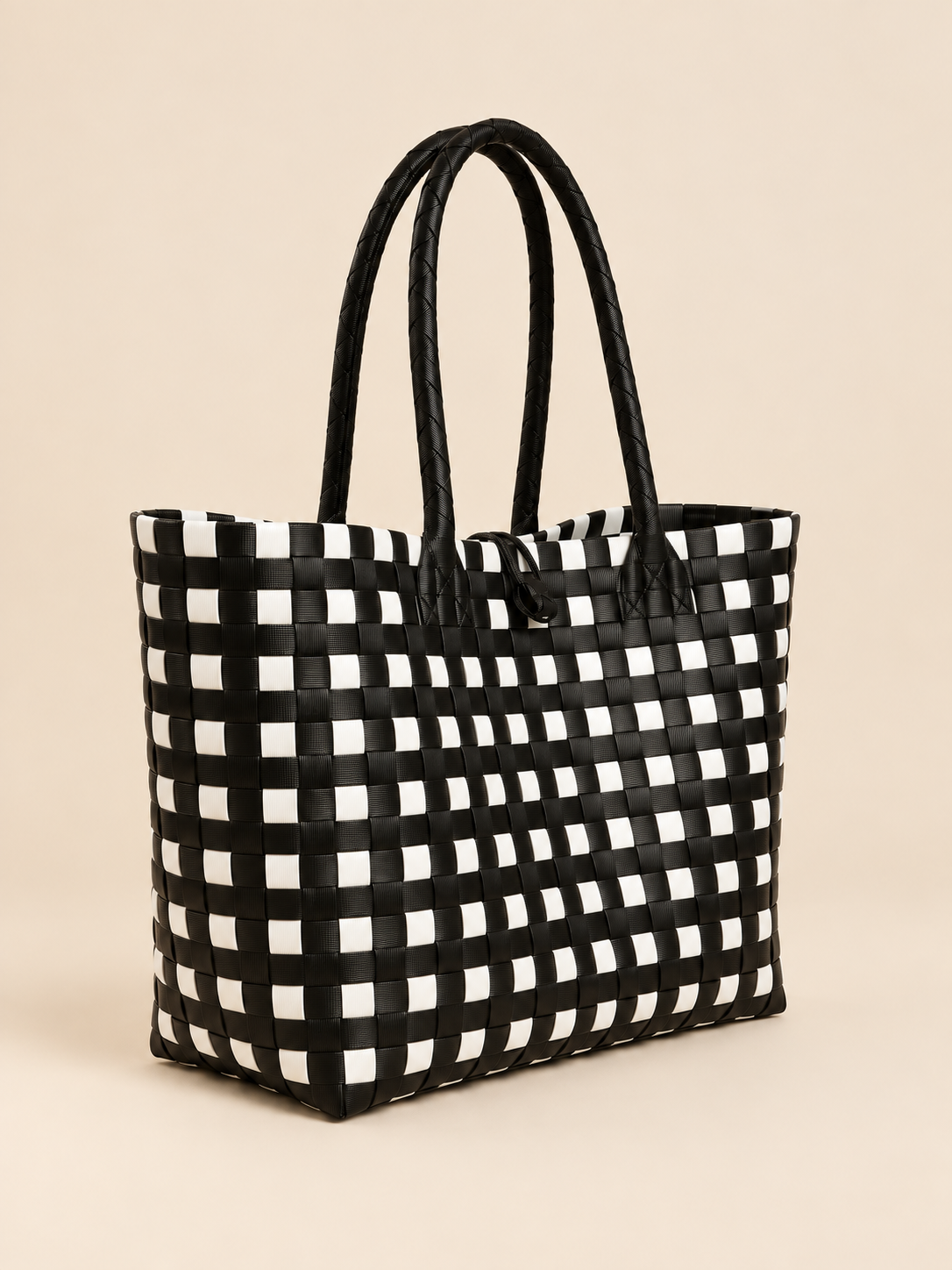 Lakbay Anino recycled-polypropylene lightweight travel tote, side view