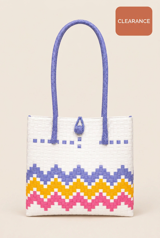 Habi Langit Takipsilim tote with a warm terracotta Clearance badge