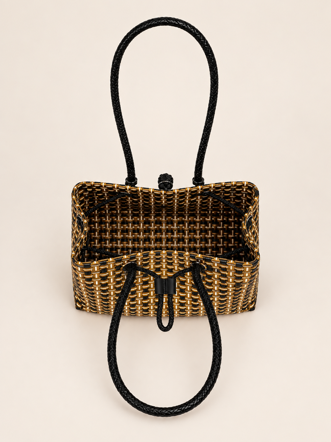 Habi Kayamanan recycled-polypropylene structured bayong tote, alternate view 4