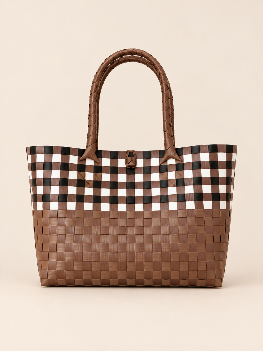 Lakbay Bukid recycled-polypropylene lightweight travel tote, interior view