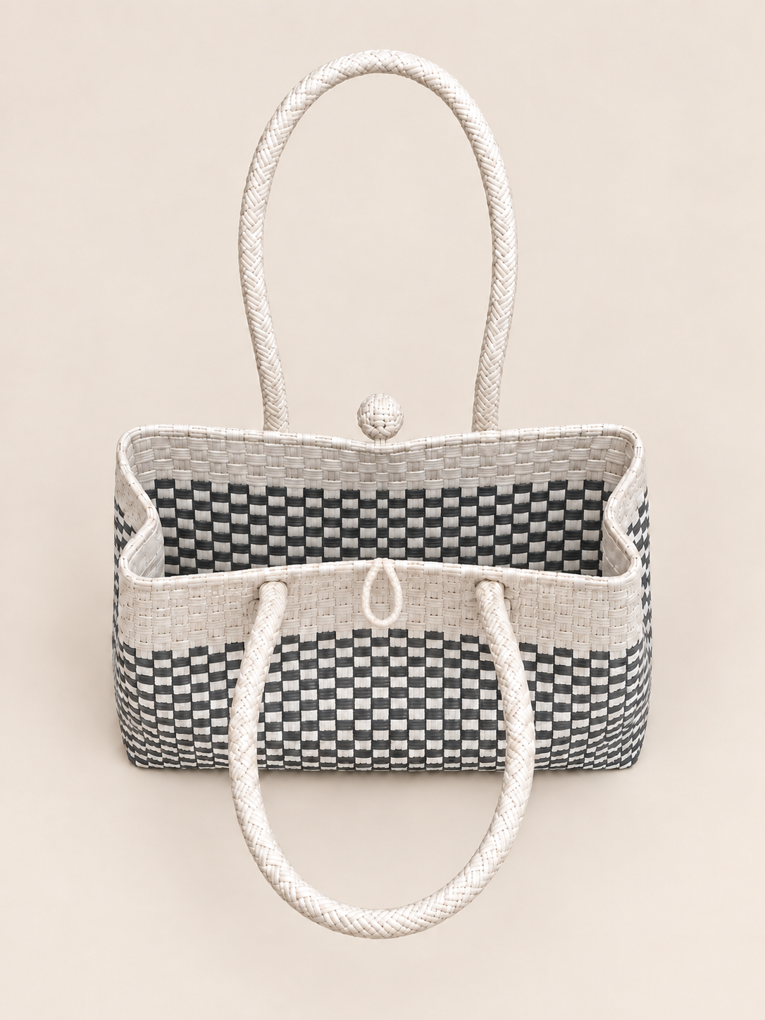 Habi Ulap — Pilak recycled-polypropylene structured bayong tote, alternate view 4