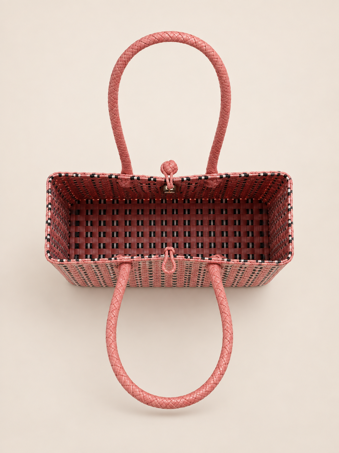 Habi Sampaguita — Kwadro recycled-polypropylene structured bayong tote, alternate view 4