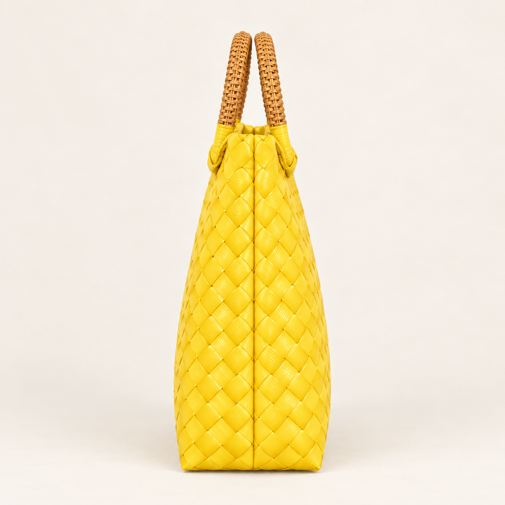 Side profile of handwoven bayong