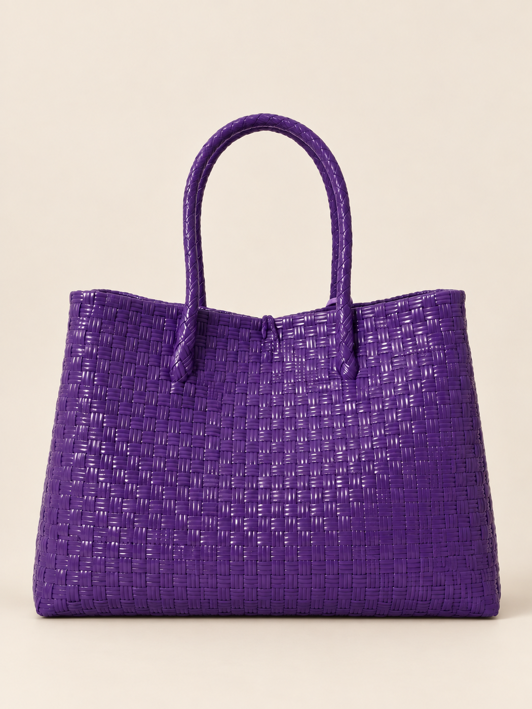 Anting Ube recycled-polypropylene charm tote, back view
