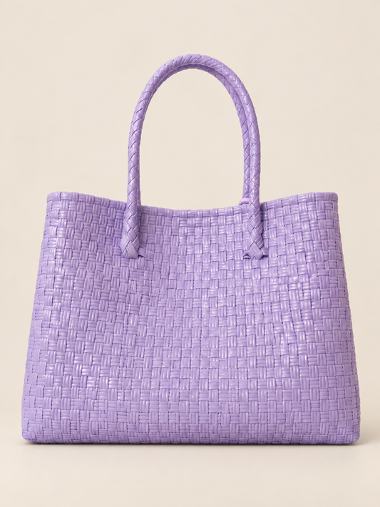 Anting Lila recycled-polypropylene charm tote, back view