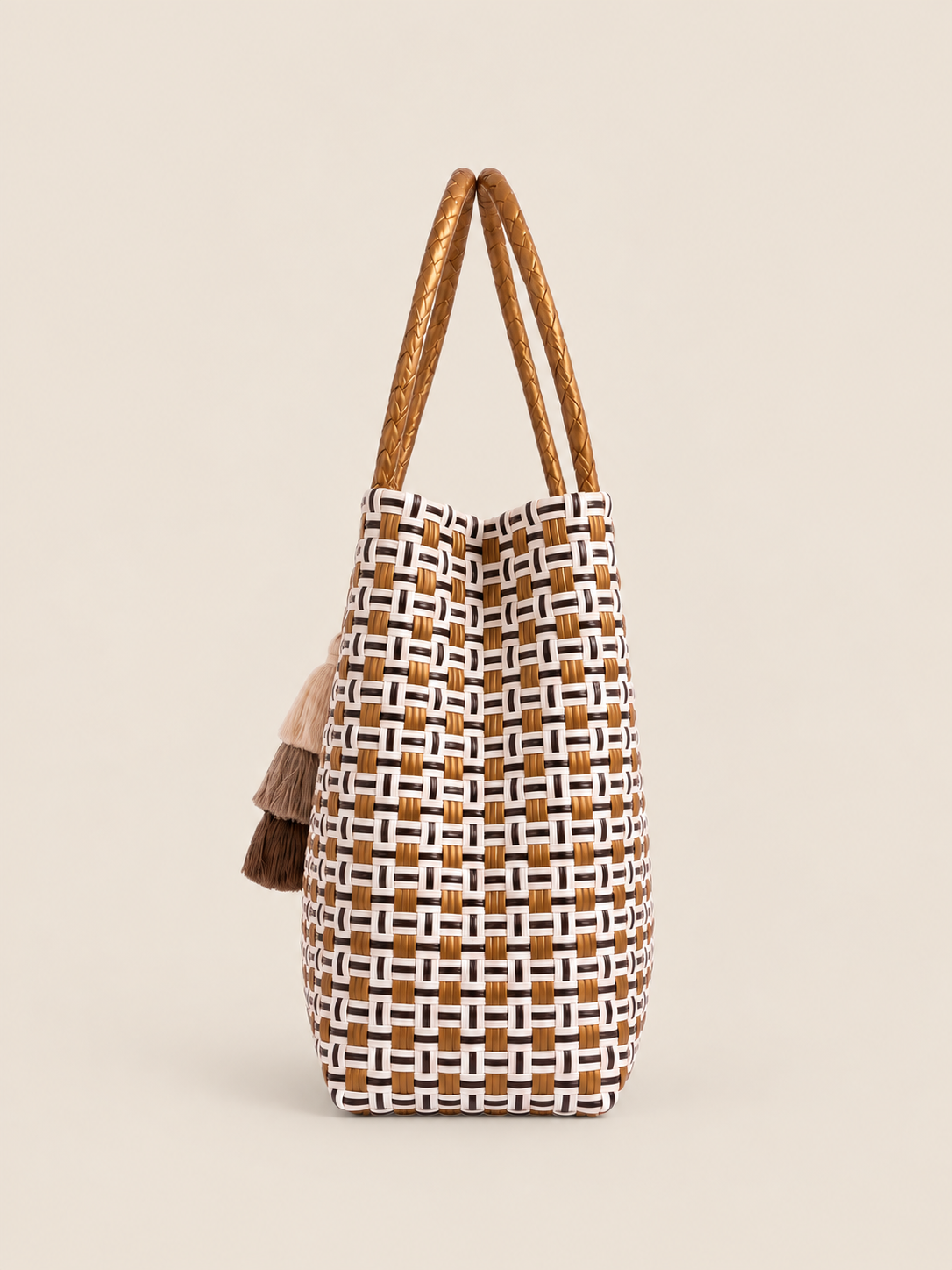 Lakbay Habagat recycled-polypropylene lightweight travel tote, side view