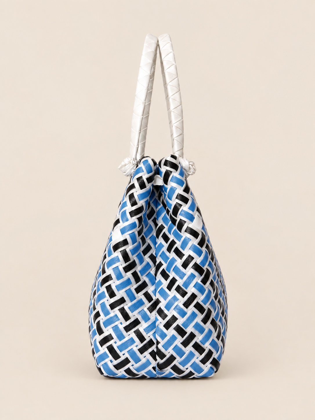 Habi Alon — Munti recycled-polypropylene structured bayong tote, side view
