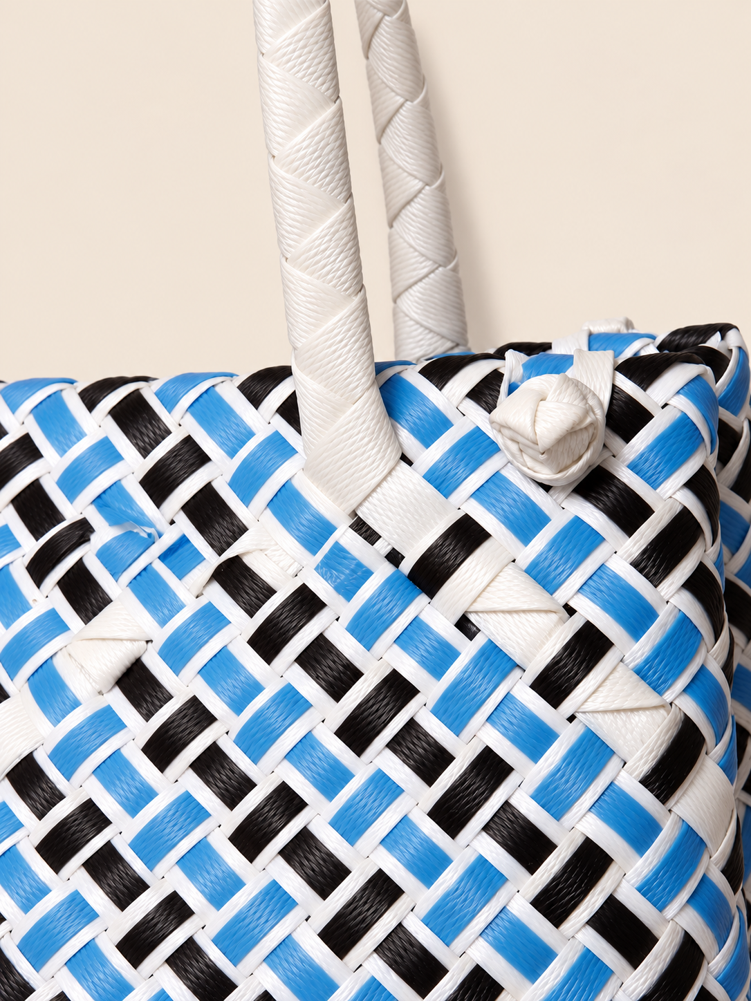 Habi Alon — Munti recycled-polypropylene structured bayong tote, woven detail