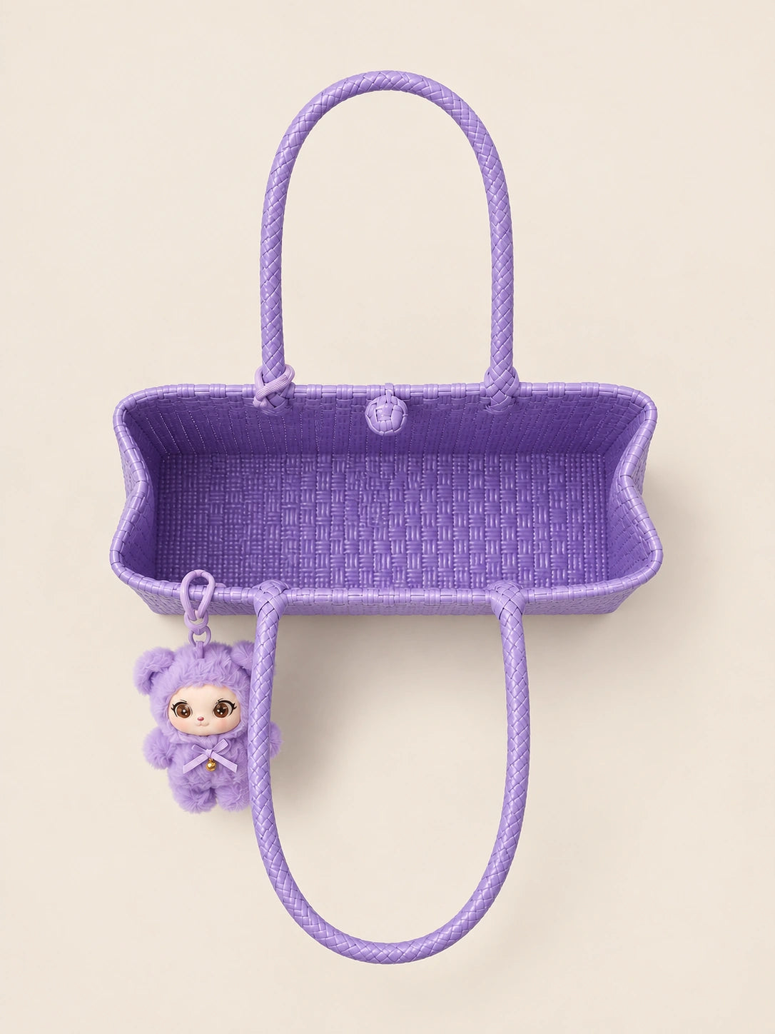 Anting Lila recycled-polypropylene charm tote, interior view