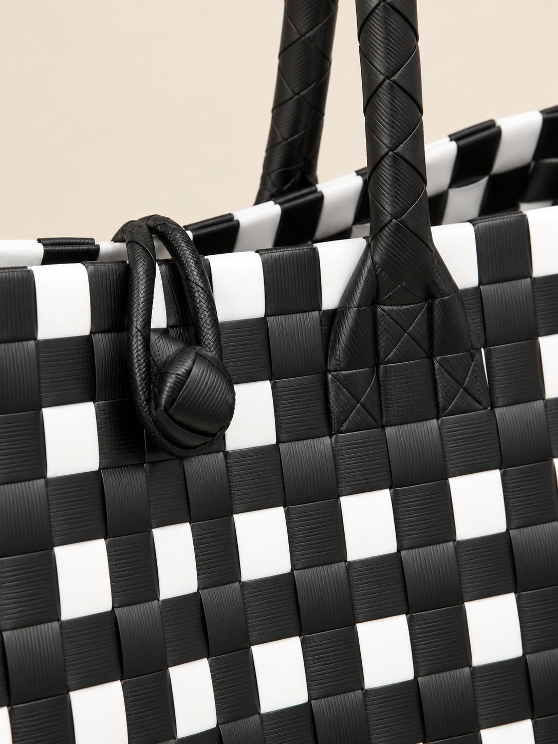 Lakbay Anino recycled-polypropylene lightweight travel tote, woven detail