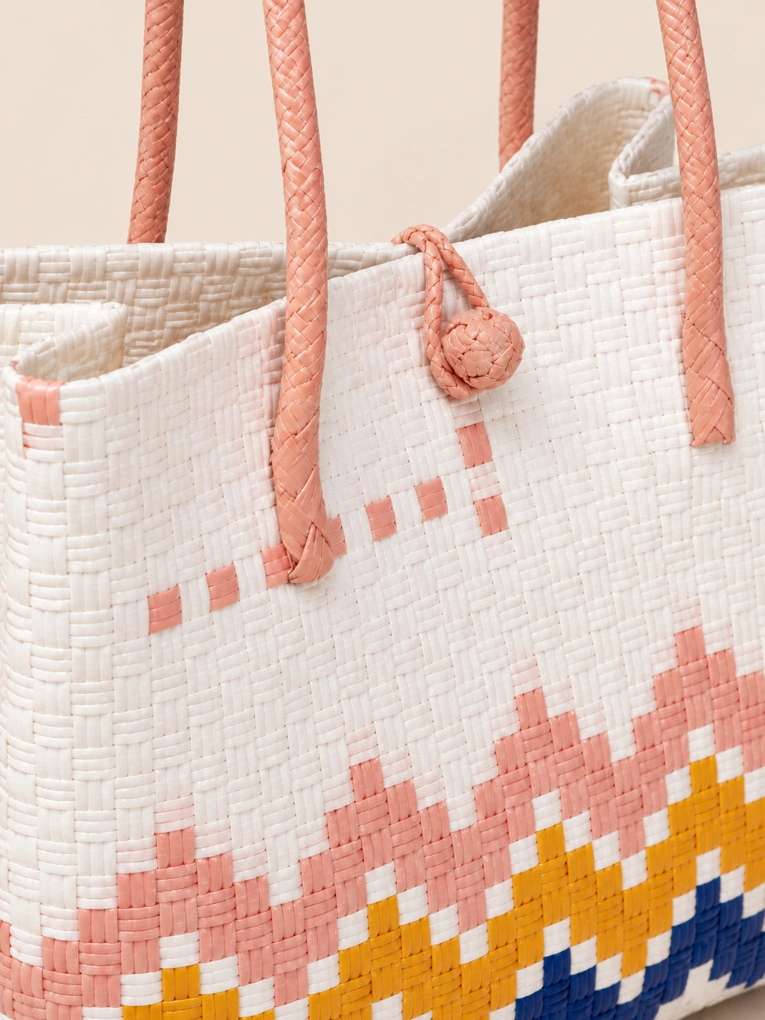 Habi Bukang-Liwayway recycled-polypropylene structured bayong tote, woven detail