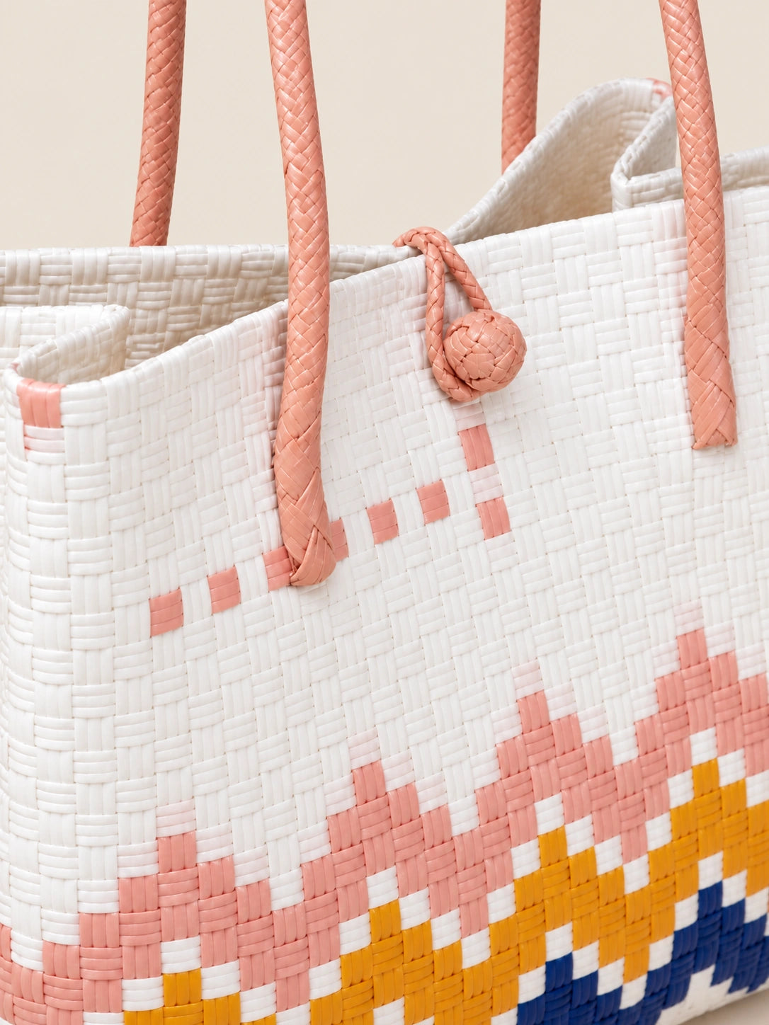 Habi Bukang-Liwayway Malaki recycled-polypropylene structured bayong tote, woven detail