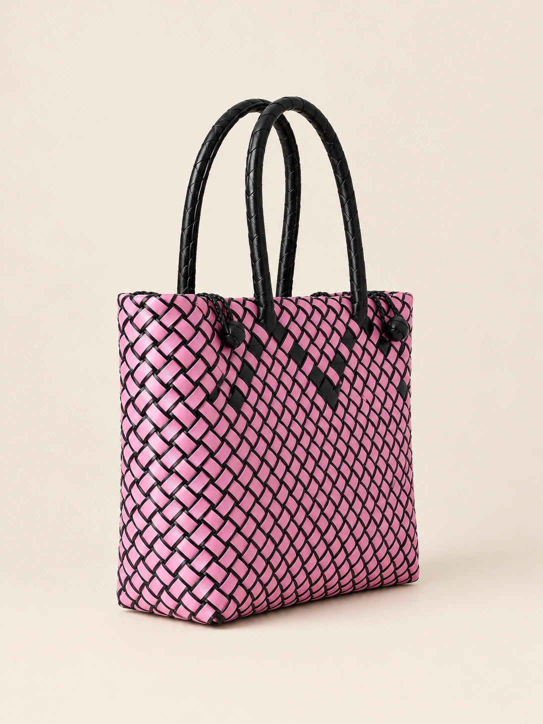 Lakbay Tapang recycled-polypropylene lightweight travel tote, side view