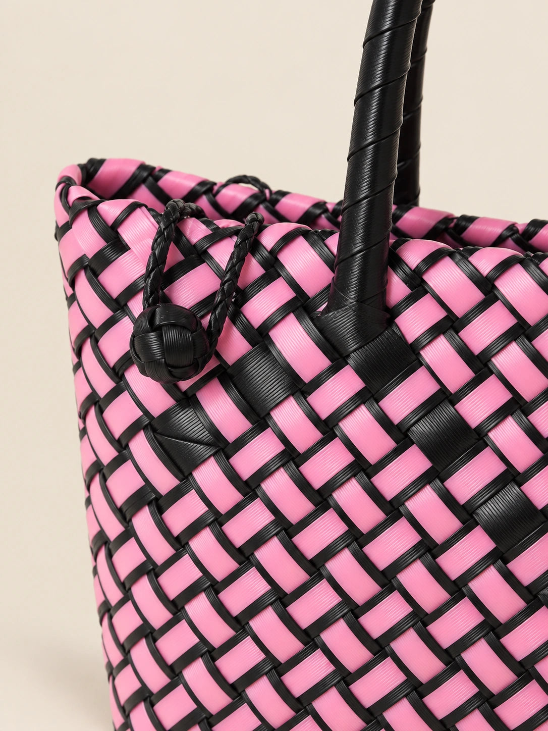Lakbay Tapang recycled-polypropylene lightweight travel tote, woven detail