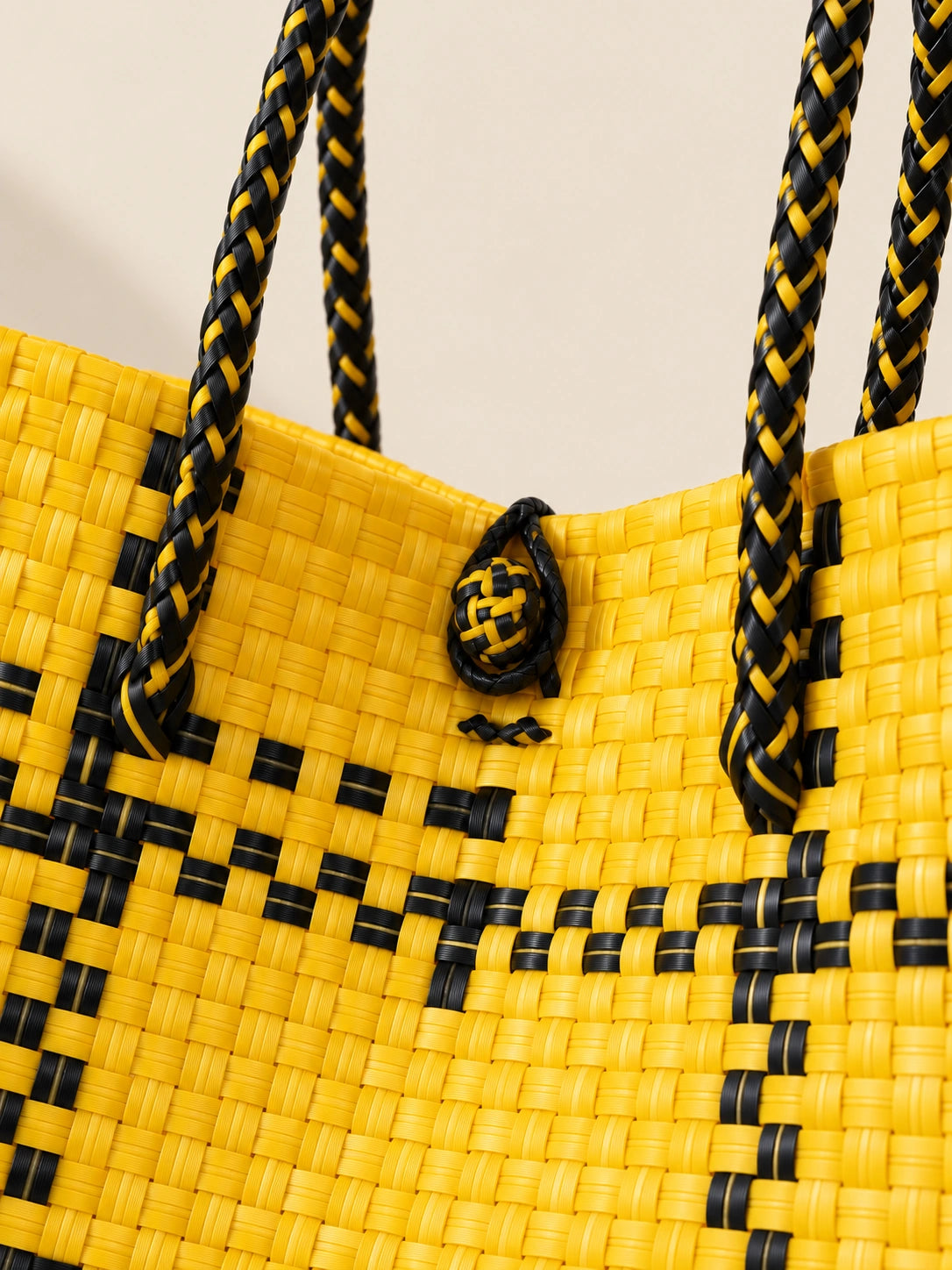 Lakbay Ginto recycled-polypropylene lightweight travel tote, woven detail