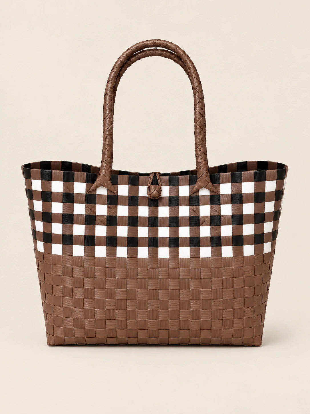 Lakbay Bukid recycled-polypropylene lightweight travel tote, back view
