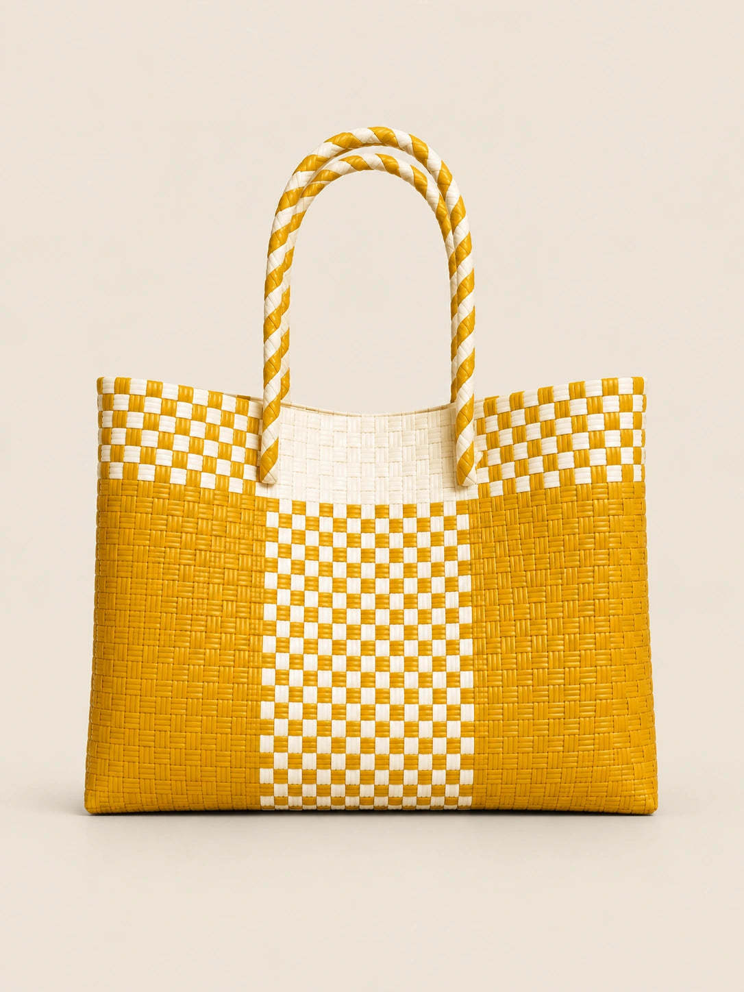 Lakbay Araw recycled-polypropylene lightweight travel tote, back view