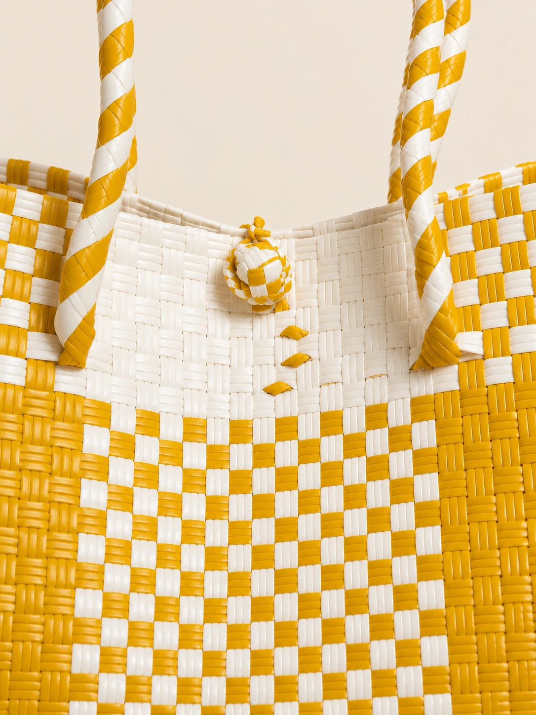 Lakbay Araw recycled-polypropylene lightweight travel tote, woven detail