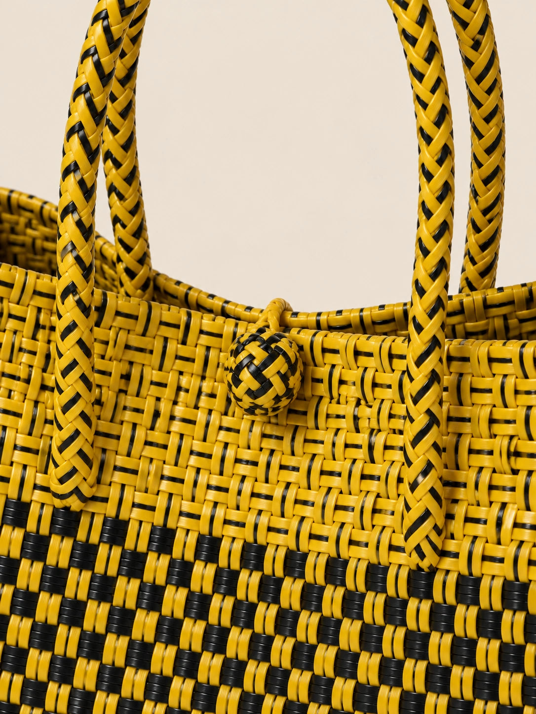 Lakbay Kidlat recycled-polypropylene lightweight travel tote, woven detail