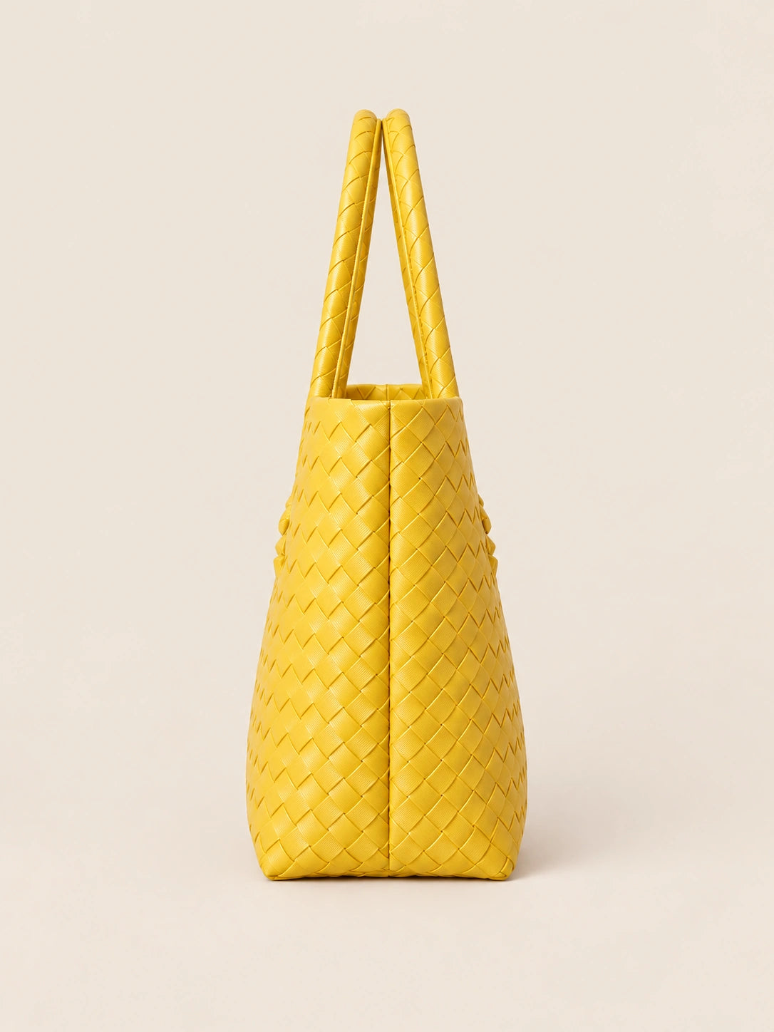 Lakbay Dilaw recycled-polypropylene lightweight travel tote, side view